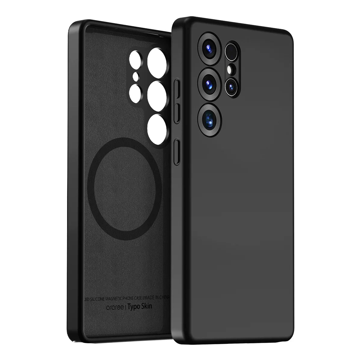 Araree Samsung S25 Ultra Typo Skin Magsafe Case - Black - Tashqila Araree Samsung S25 Ultra Typo Skin Magsafe Case - Black - Tashqila
